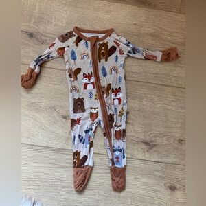 Little Sleepies Fall Print Zippy